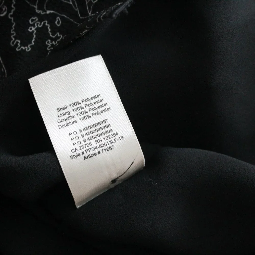 Wilfred Nazaire Fit and Flare Mini Dress Size 2 Black White Aritzia - Picture 7 of 7